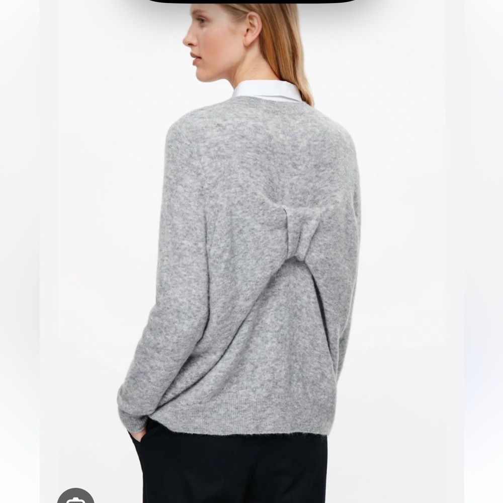 COS Light Gray Crewneck Sweater